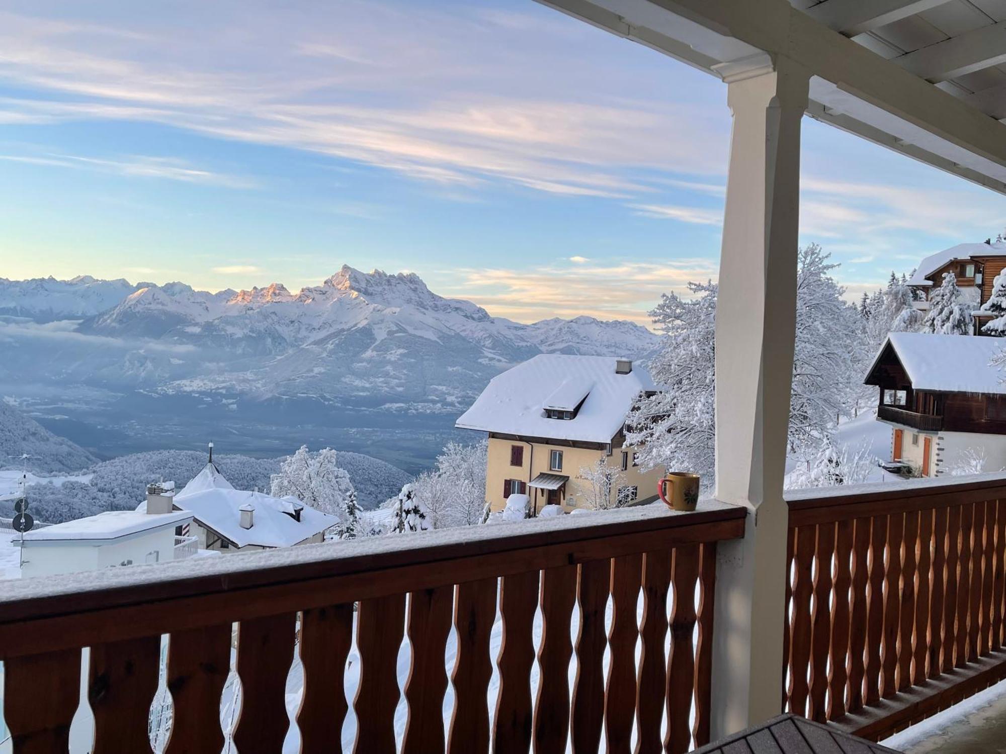 Charmant Appartement Au Vagabond Leysin Ngoại thất bức ảnh